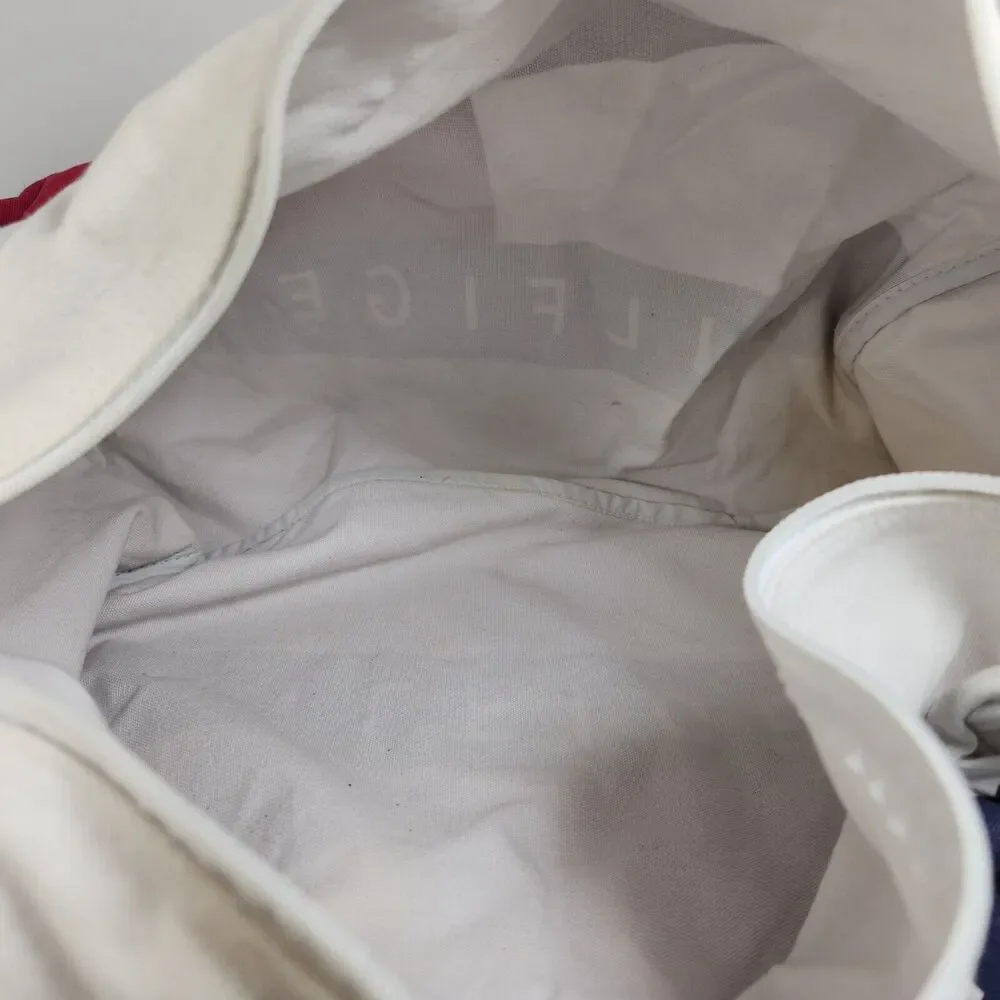 Vintage 1990s Tommy Hilfiger Canvas‎ Duffel Bag White
